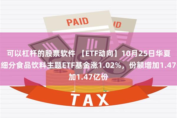 可以杠杆的股票软件 【ETF动向】10月25日华夏中证细分食