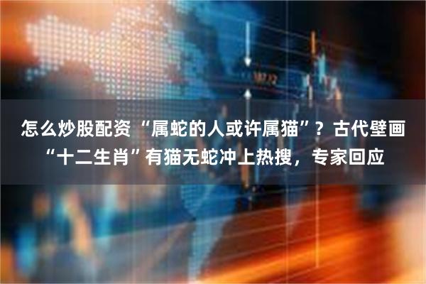 怎么炒股配资 “属蛇的人或许属猫”？古代壁画“十二生肖”有猫无蛇冲上热搜，专家回应