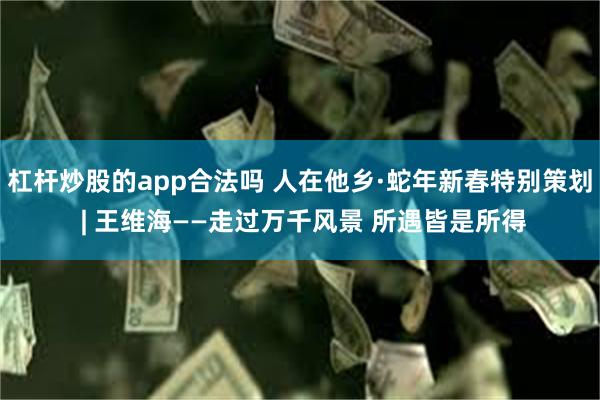 杠杆炒股的app合法吗 人在他乡·蛇年新春特别策划 | 王维海——走过万千风景 所遇皆是所得